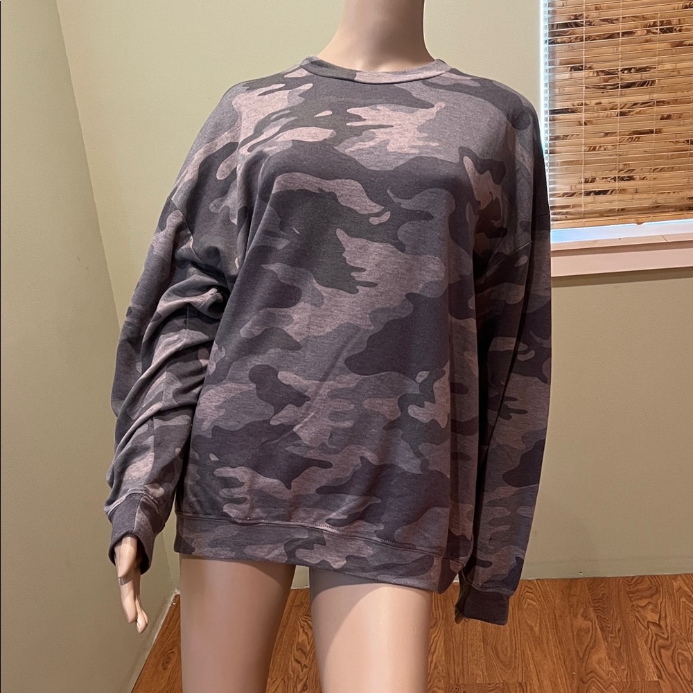 Onzie Sweatshirt In Camouflage Fleece Lining Size O/S
